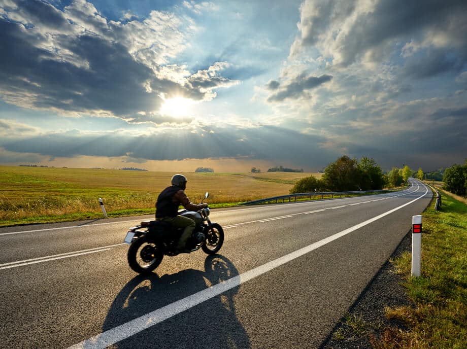 excursión en moto