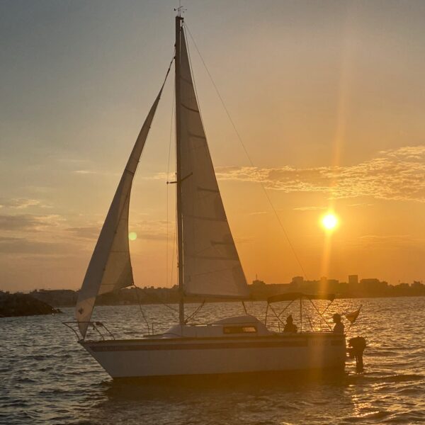 sailboat sunset