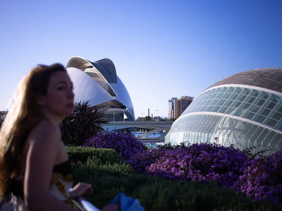 Hemisfèric en la Ciudad de las Artes y las Ciencias Valencia