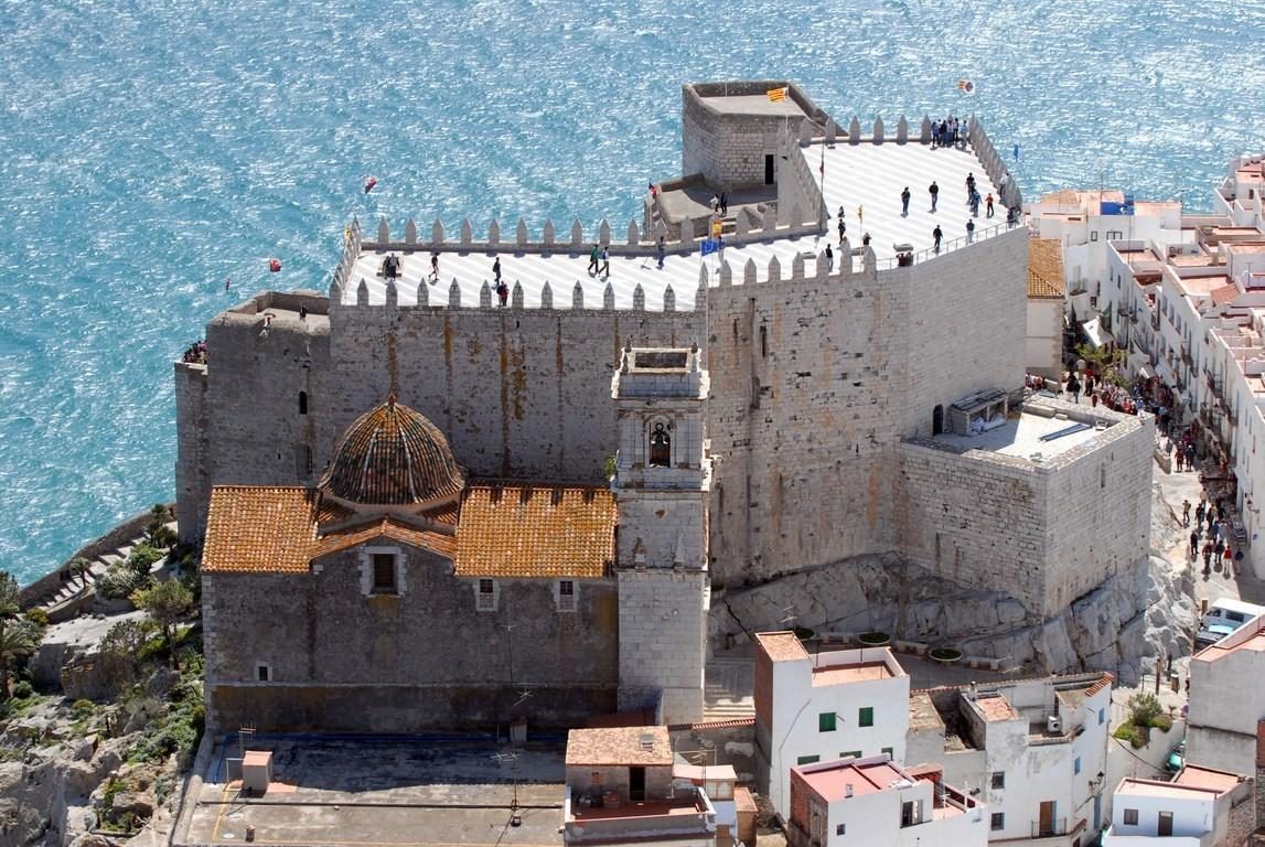 Detalle de la fortaleza templaria de Peñíscola