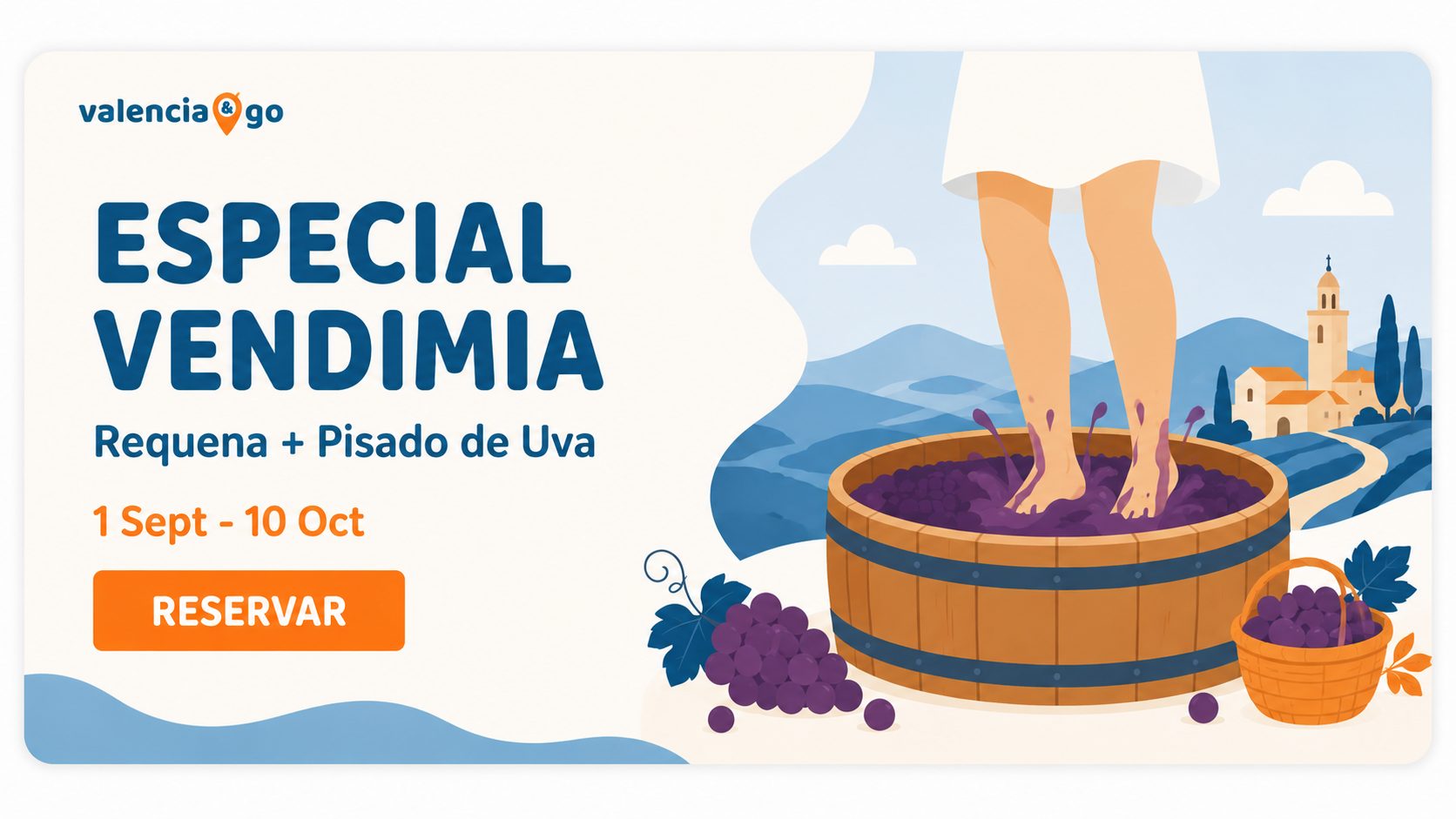 Especial Vendimia: excursion a Requena con pisado de uva, del 1 de septiembre al 10 de octubre