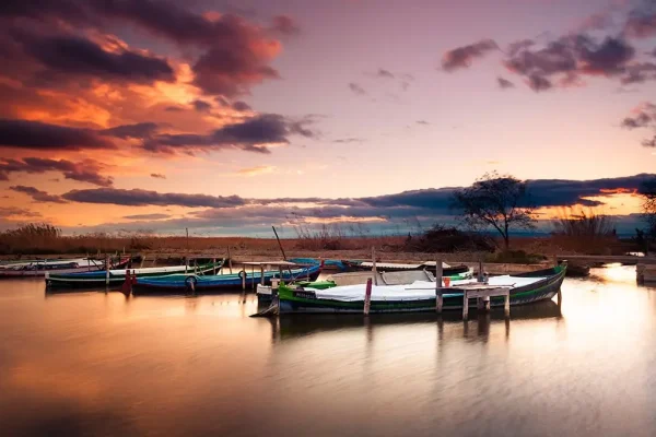 Puesta de sol en la Albufera
