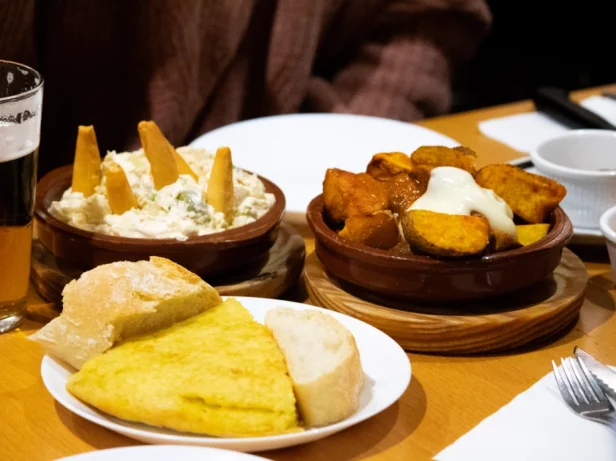 Tapas during the tour