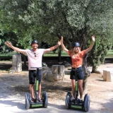 Participantes en la ruta en Segway